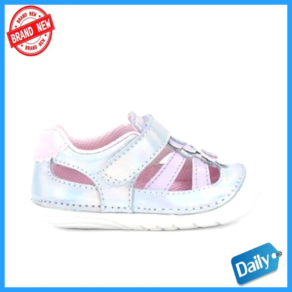 Girls First Walker Sneakers Flexible Sole Breathable Size Small